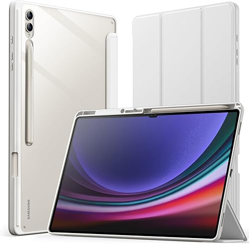 Miniatura 8 de JETech Funda para Samsung Galaxy Tab S10 Ultra/Tab S9 Ultra de 14.6 pulgadas con soporte para S Pen y parte trasera de policarbonato transparente