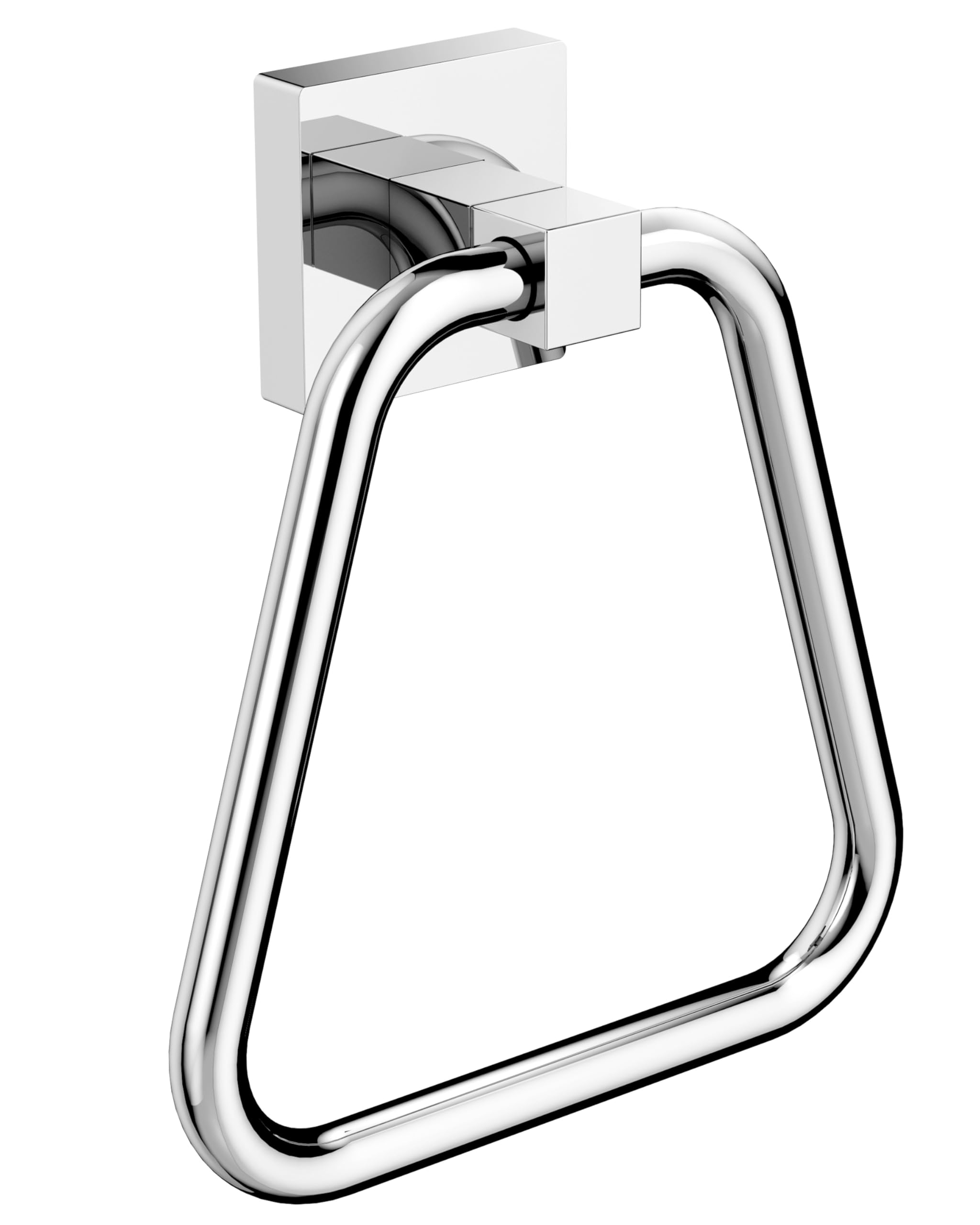 WZKALY Towel Ring Wall Mounted, Stainless Steel Hand Towel Holder, Chrome