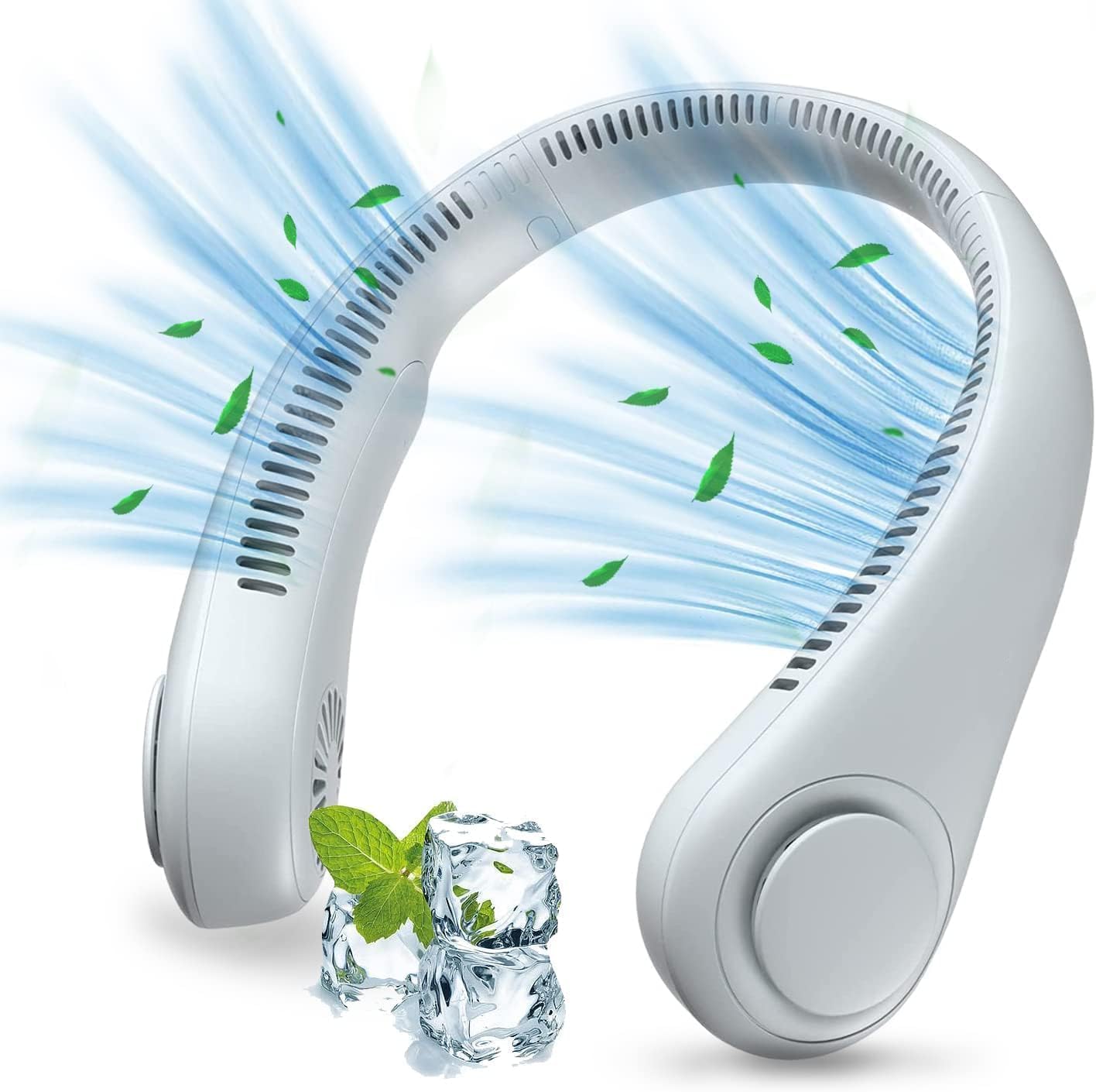 KEDARNATH Portable Rechargeable Neck Fan | Better Then Table or Hand Fans | USB Charging Battery Fan | Smart Mini Hand Free 3 Speed Neck Fans Function for Bedroom, Office, Collectible Figure (B0D76RXN49) Amazon Price History, Amazon Price Tracker