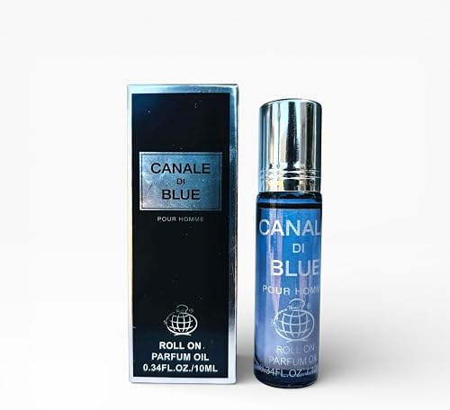 Canale Di Blue Pour Homme Roll On Parfum Oil, 10ml, 0.34 FL.OZ
