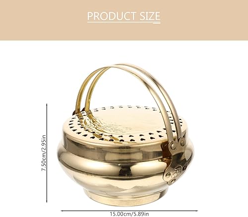 Miniatura 2 de Cabilock Cruz De Boda Brasero Aromaterapia Incienso Incienso Cono Quemador Incienso Incienso Bakhoor Quemador De Incienso De Carbón Quemador De