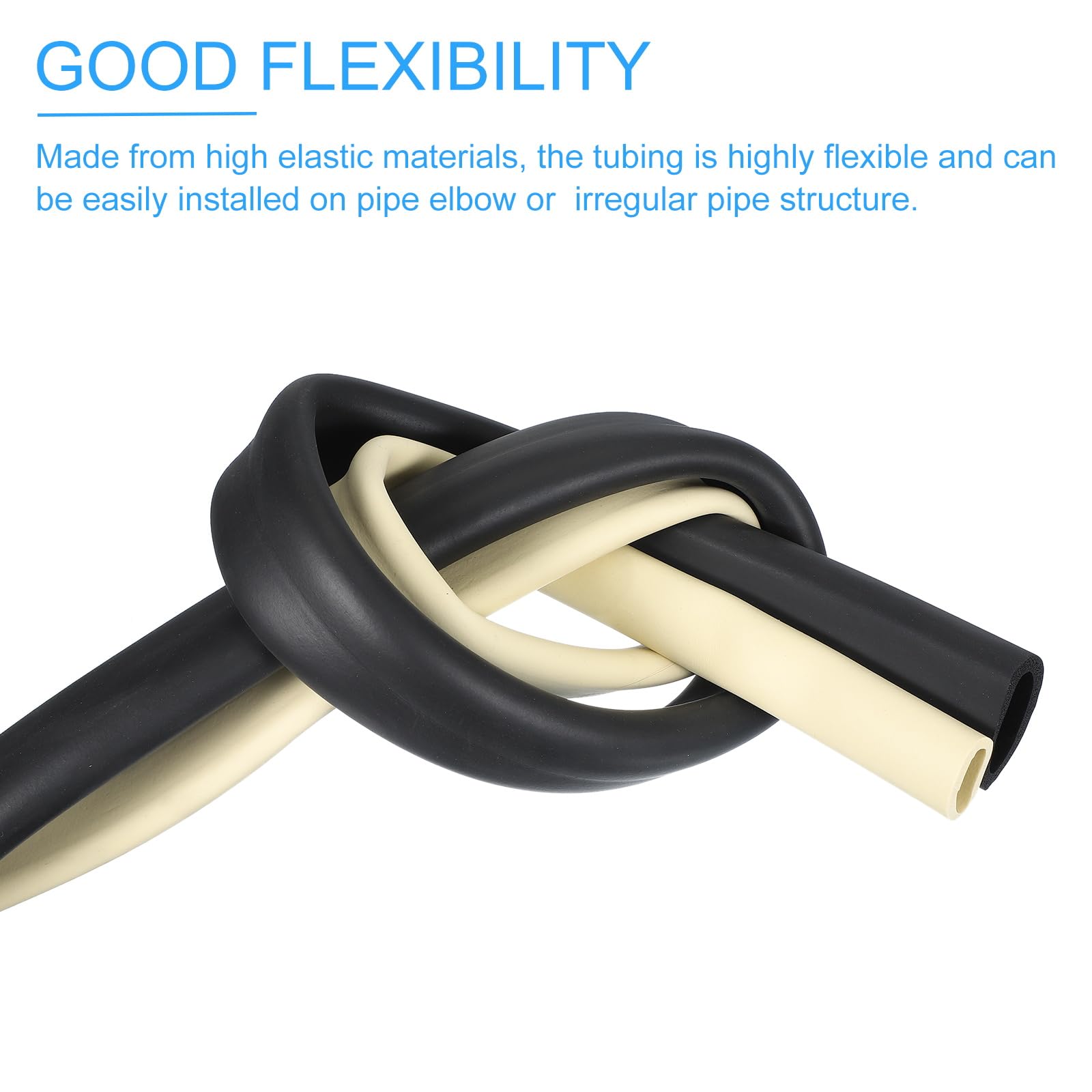 PATIKIL 20mm ID x 30mm OD x 1m Long Pipe Insulation Foam Tube - Image 4