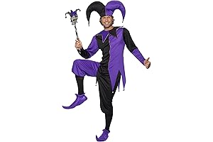Smiffy's Men's Medieval Jester Costume Top