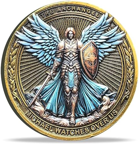 The Archangel Michael Watches Over Us Challenge Coin - Psalm 91:1...