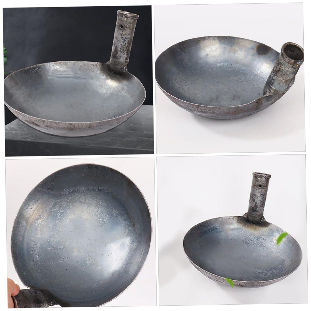 HANABASS Louche à Eau en Fer Épaissi Grosse Capacité, Design Confortable à Saisir, Ustensile Cuisine Pratique pour Arroser Fleurs Jardin