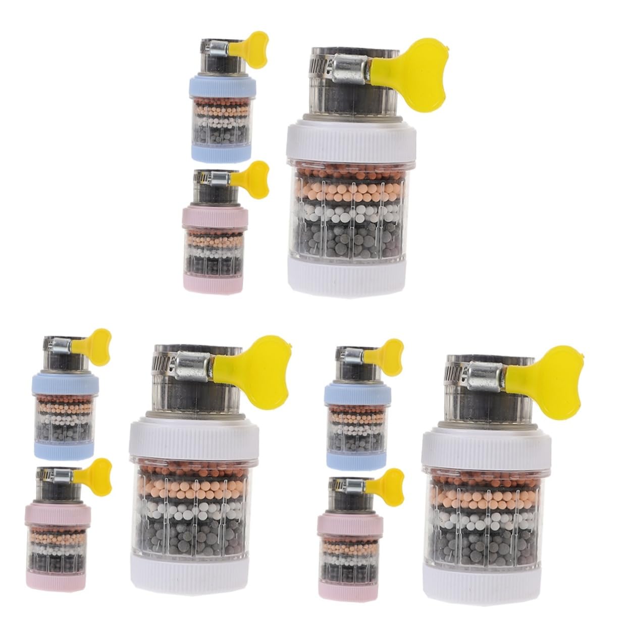 NUOBESTY 3 Set Rubinetto Da Cucina Filtro Dell'acqua Dura Del Rubinetto Depuratore Del Rubinetto Filtro Lavello Cucina Filtro Rubinetto Cucina Acqua Per Lavandino Plastica