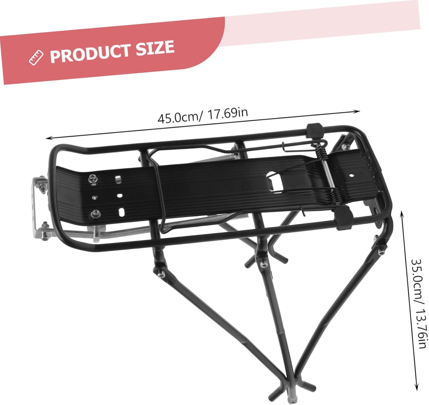 Explorer Mountain Bike Cargo Rack Lightweight and Durable Rear Carrier for Fits Bikes for Touring and Trips