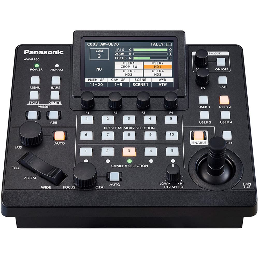 Panasonic リモートカメラコントローラー AW-RP60（PoEハブ付） Amazon.com : Panasonic AW-RP60 Remote PTZ Camera Controller