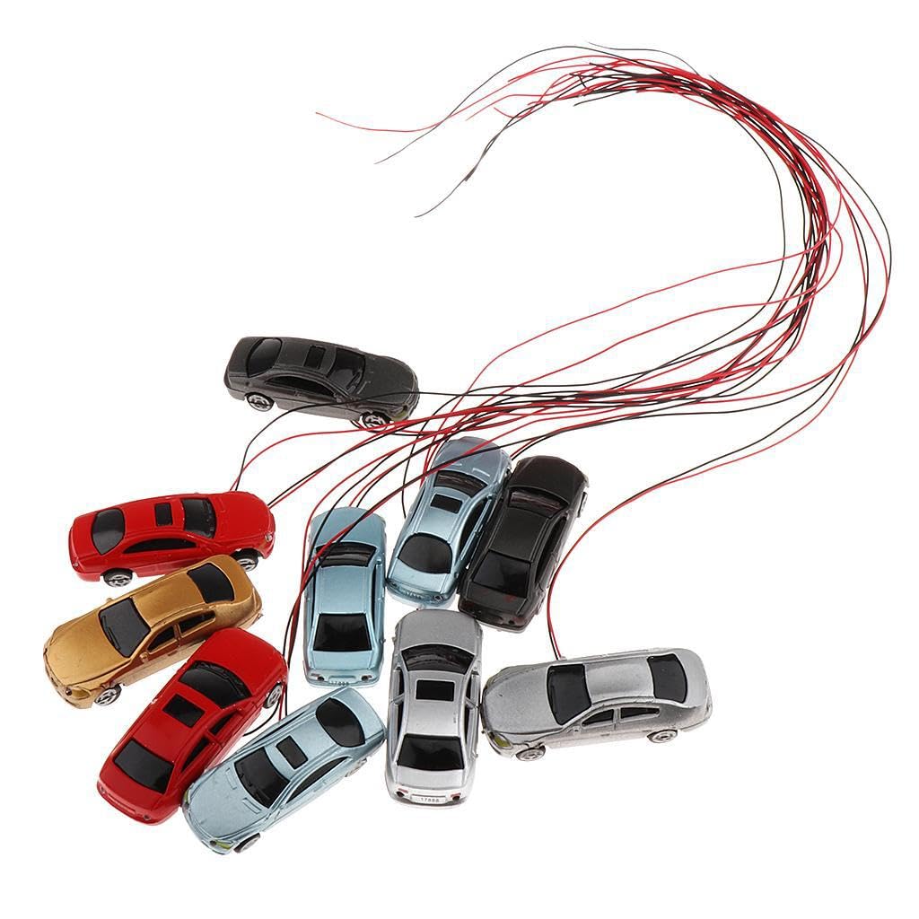 AUYXSSZ Attractive Painted Model Car Sandtable Accessories Making Parking Scenery Street Layout Stand Out Can Shine MaterialPlastic