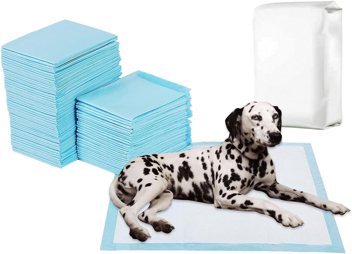Empapadores para Cuidado de Mascotas. Alfombrillas Impermeables para Entrenamiento de Mascotas. A Prueba de Fugas. Alfombrillas higiénicas Desechables diseñadas para Mascotas (60 X 60 cm, 300)