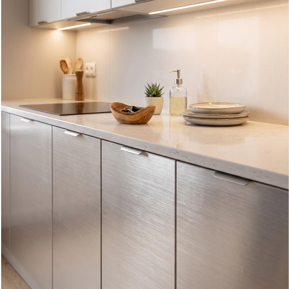 Silber Möbel für folie 60x300cm Ölbeständig 4 Stück Silber Möbel