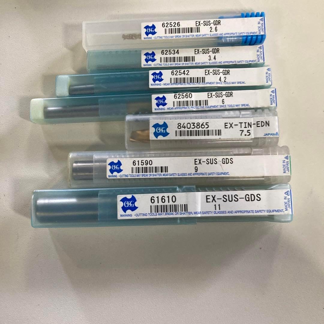 OSG 超硬 エンドミル EX-SUS-GDS.他3種類7本