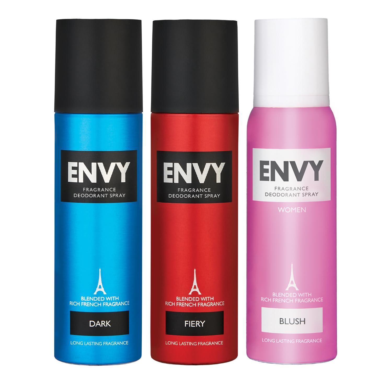 Envy Fiery, Dark & Blush Deodorant Spary - 140 ML Each (Pack of 3)-image-6