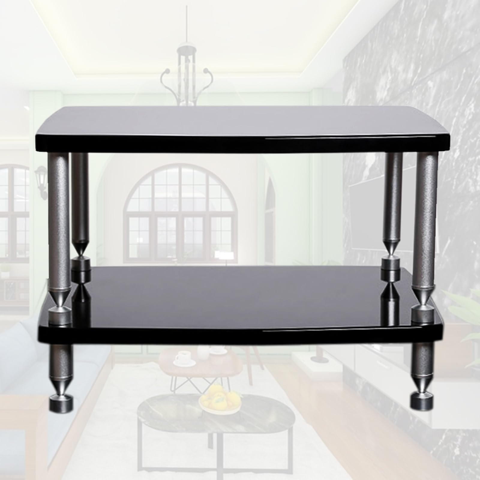 Caisson pour enceintes haute-fidélité anti-vibration pour meuble TV