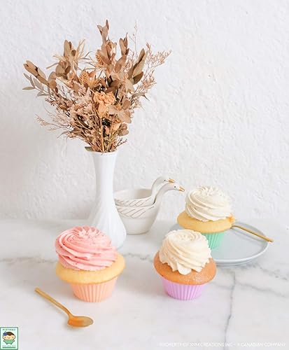 Miniatura 6 de by XNM Creations - Moldes de silicona de grado prémium para magdalenas y muffins (pastel), paquete de 24