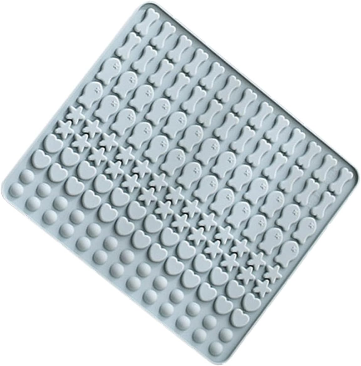 Mikinona Silicone Dog Treat Baking Mold Cavity Silicone Mat for Homemade Biscuits Candy and and Easy Daily Use