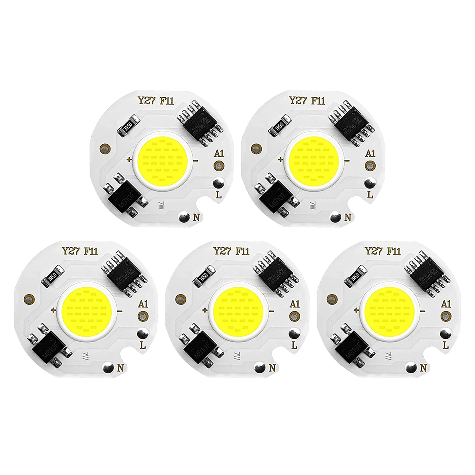 Amazon | 5 個 LED チップライト スポットライト ランプ 3/5/7/10/12W