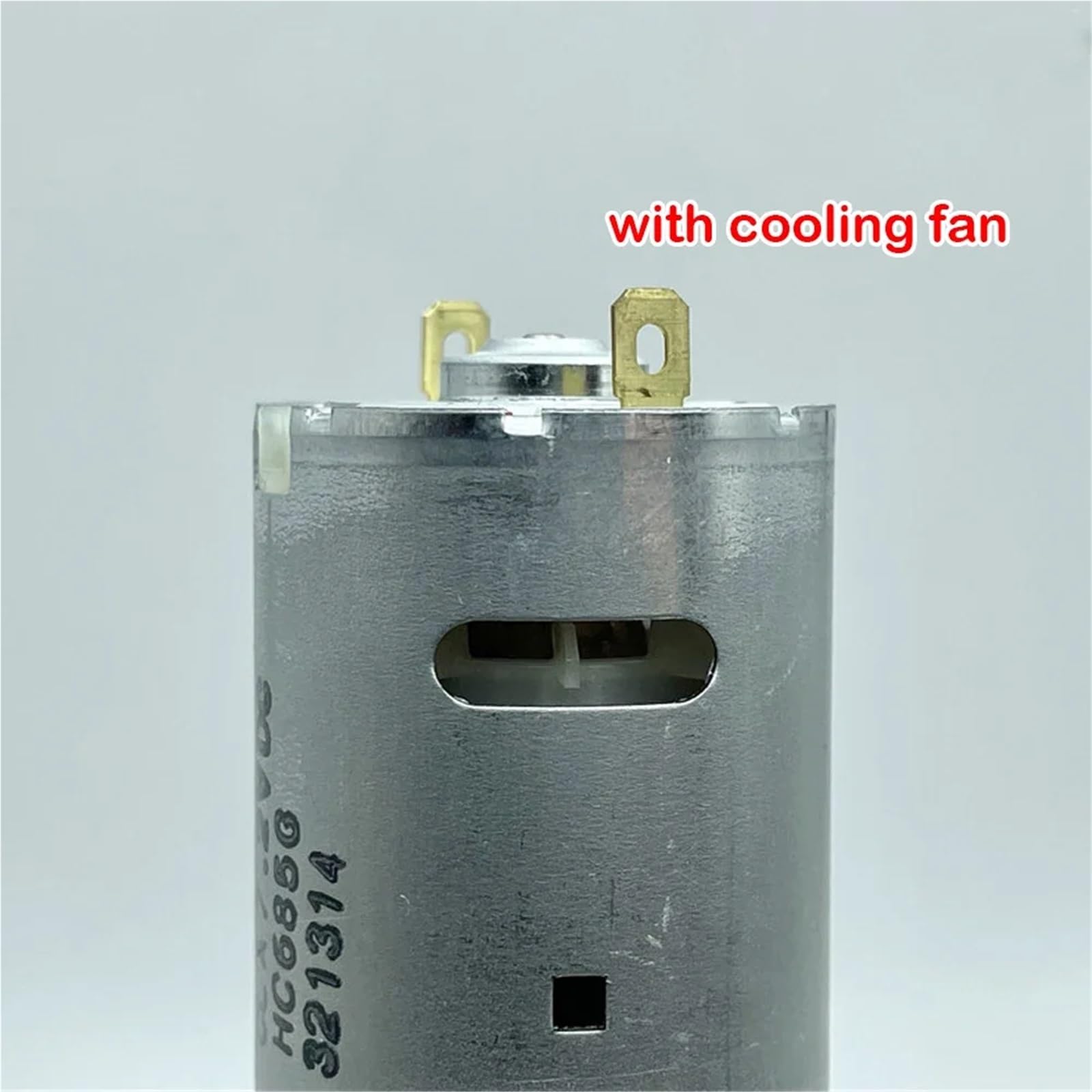 Silnik 545 DC 3,7 V-7,4 V 23500 obr./min wysoka prędkość z wentylatorem chłodzącym silnik szczotka węglowa zabawka model elektryczna wiertarka ręczna dmuchawa