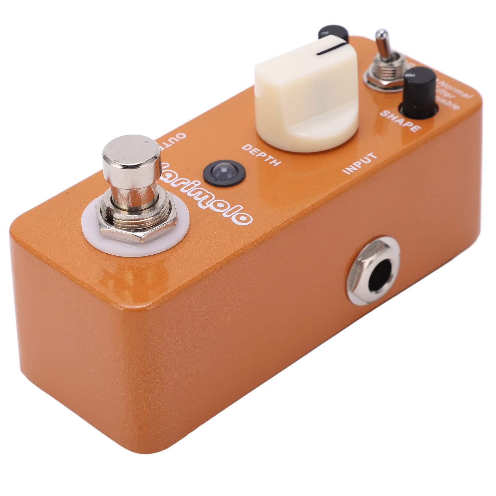 Single effect pedal, portable brown effect pedal with metal body for performance