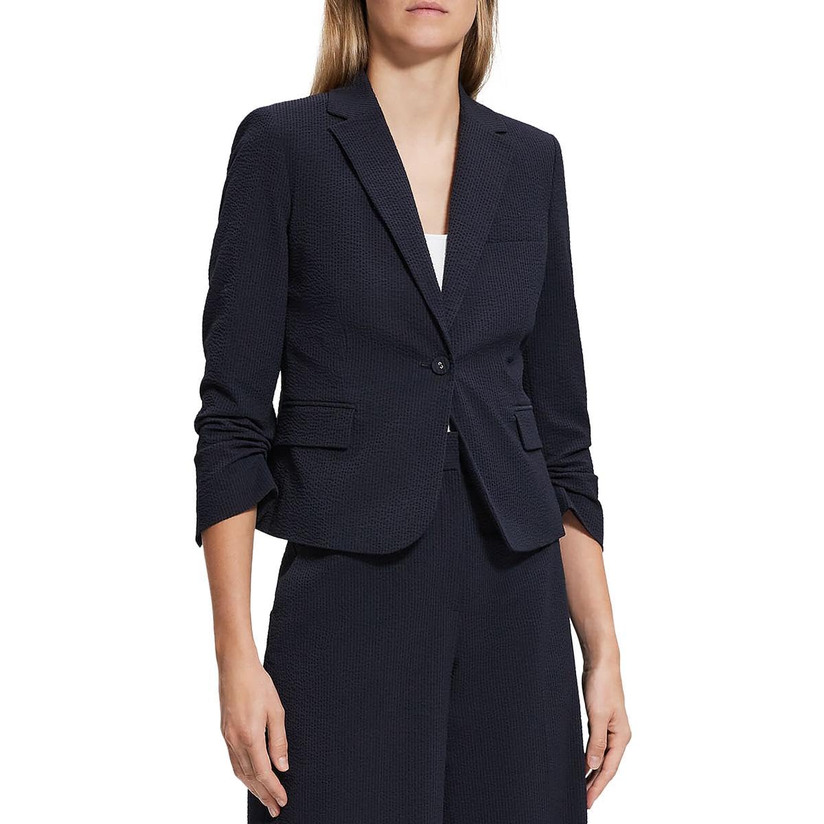 Theory Womens Seer Shrunken Blazer