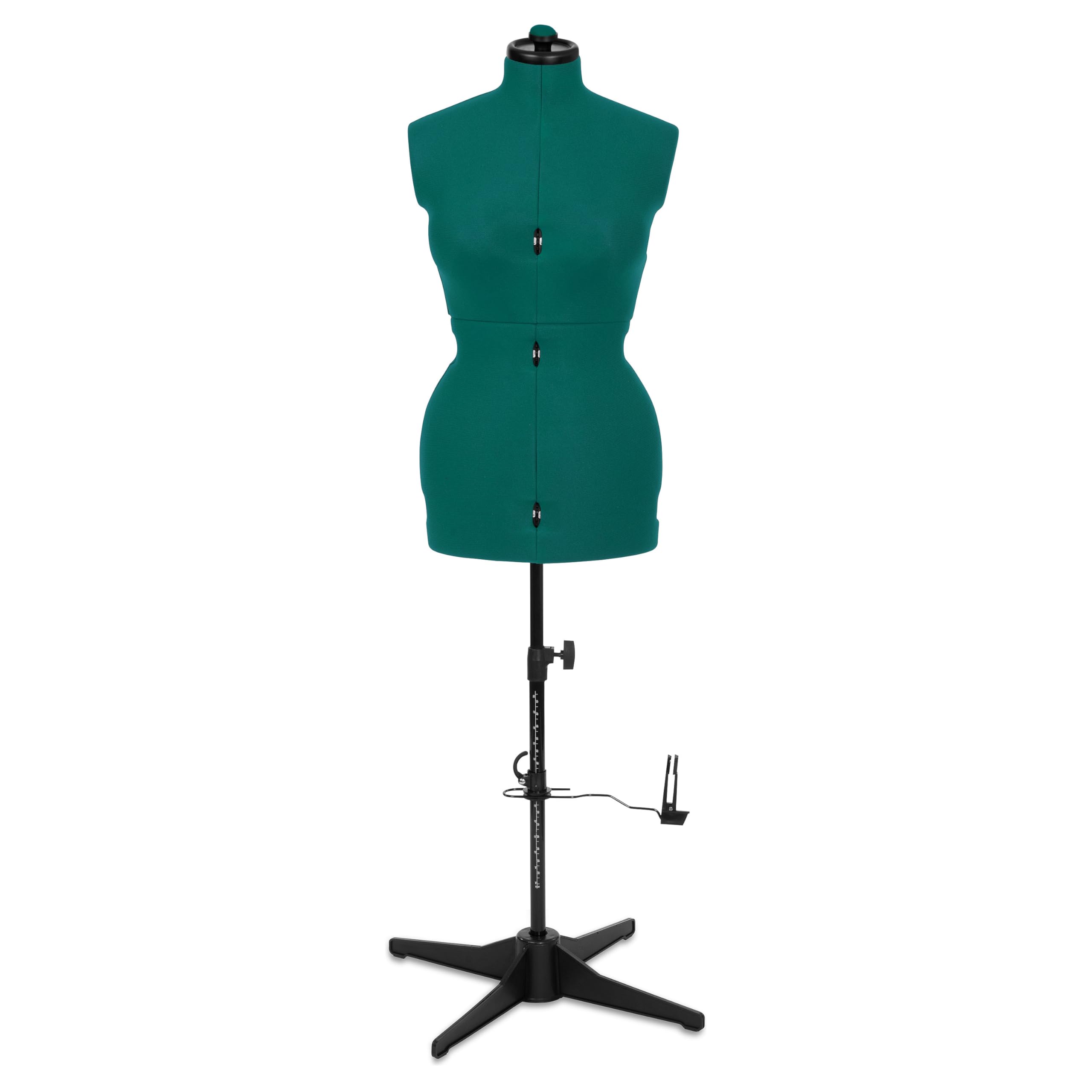 Schneiderpuppe Supa Fit Damen Gr. M (42-48), weiblicher Torso, Büste, verstellbare Drehregler, individuelle Anpassung an Hals, Taille, Brust, Hüfte (türkis, M)