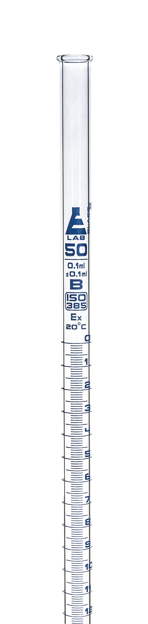 Eisco Labs - Kit di titolazione intermedia - Buretta da 50 ml - Borosilicato classe B, asta da 60 cm, base pesante 20,3 x 12,7 cm, morsetto, testa