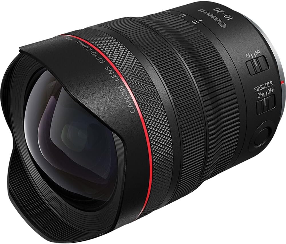 Canon RF 10-20mm f/4 L is STM Lens – Ultra-Wide-Angle Zoom with Image Stabilization, STM Autofocus & L-Series Build for Landscapes (6182C002) + 64GB Memory Card