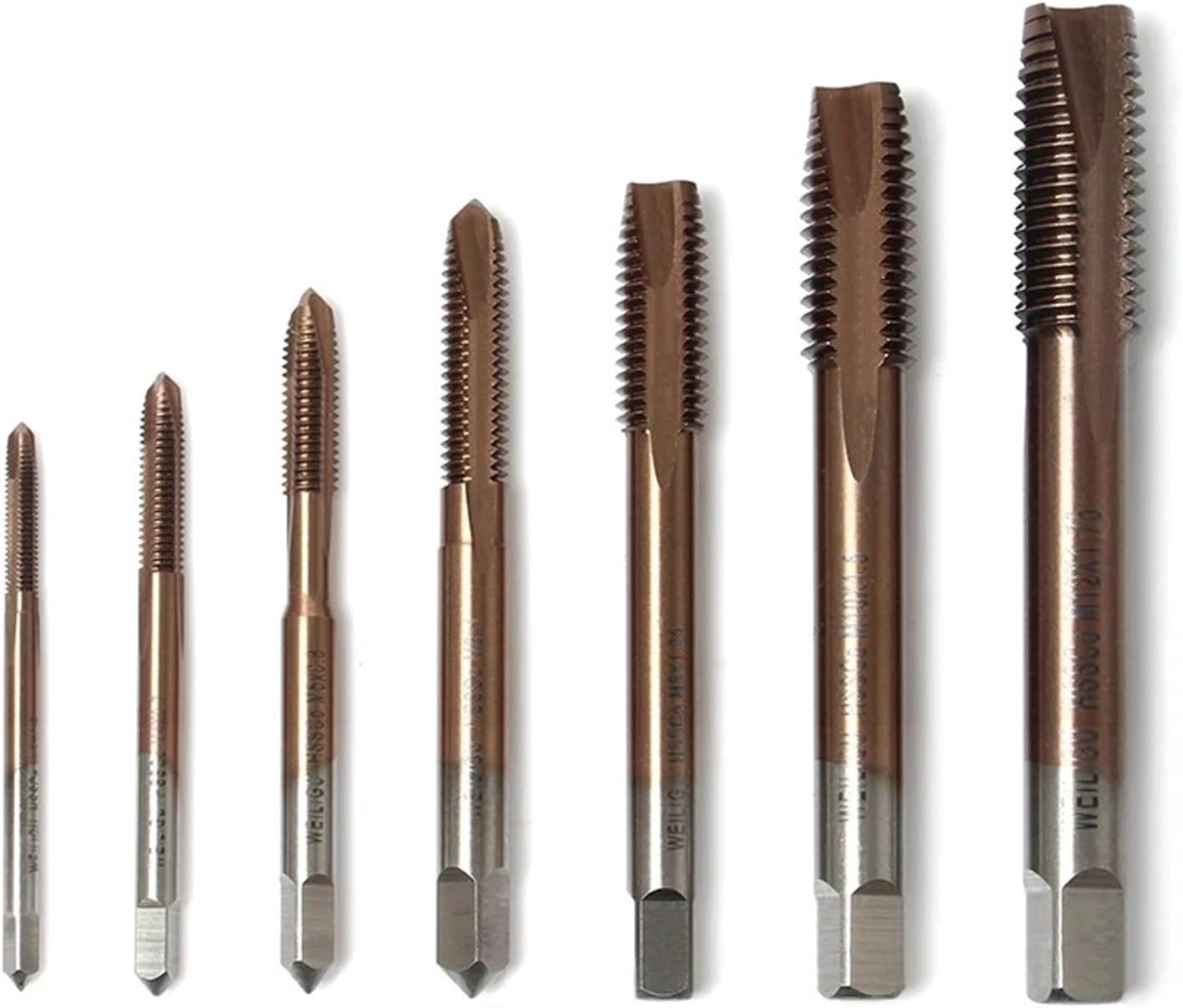 Screw Thread Tap Drill Bits HSSCO M35 Pointed Flute Metric M2-M12 Machine Taps Right Hand(1PC,M6x1)
