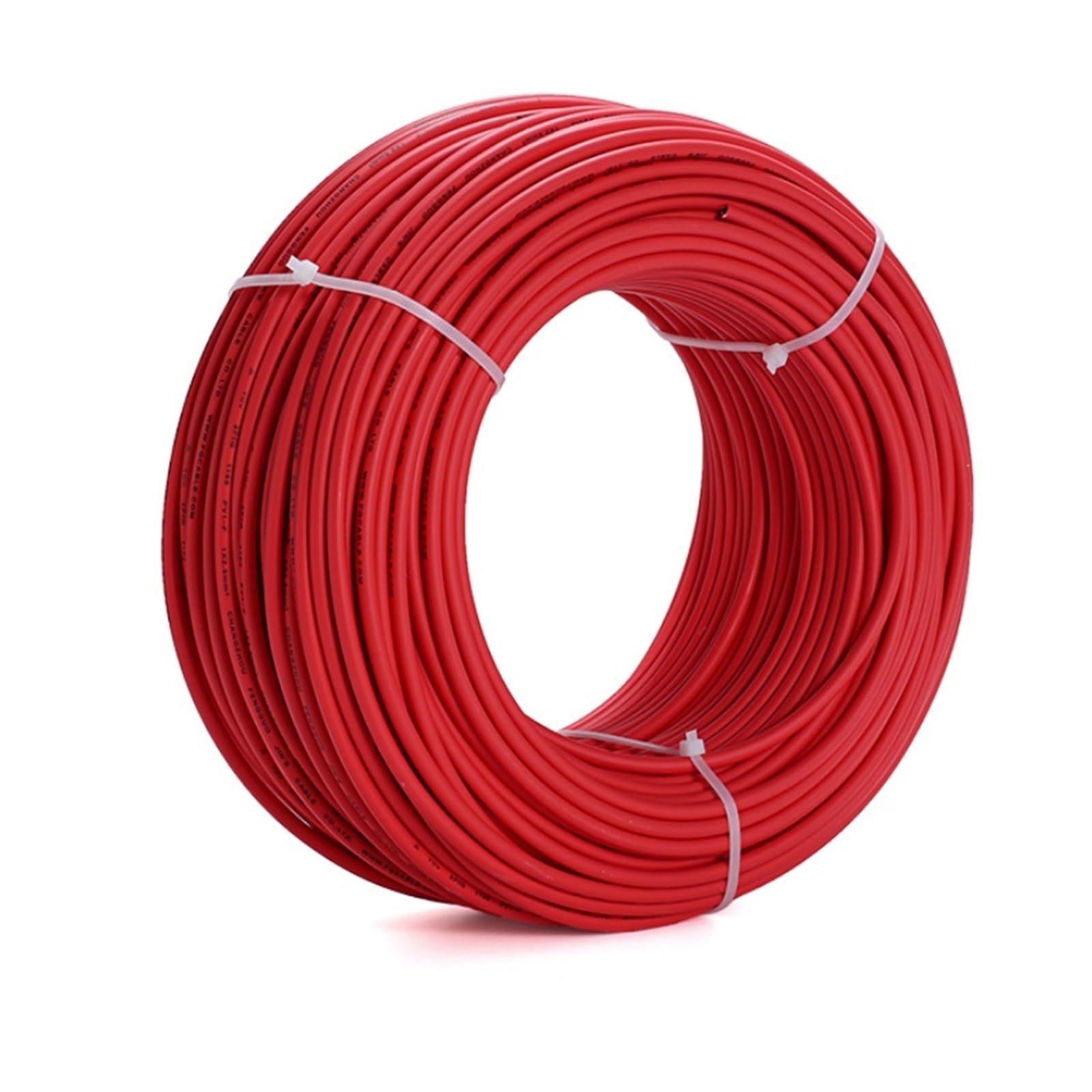 50 metros/rollo de cable fotovoltaico 6 mm2 (10 AWG) Cable solar rojo o negro Cable fotovoltaico Conductor de cobre chaqueta XLPE (Color : Type 1)
