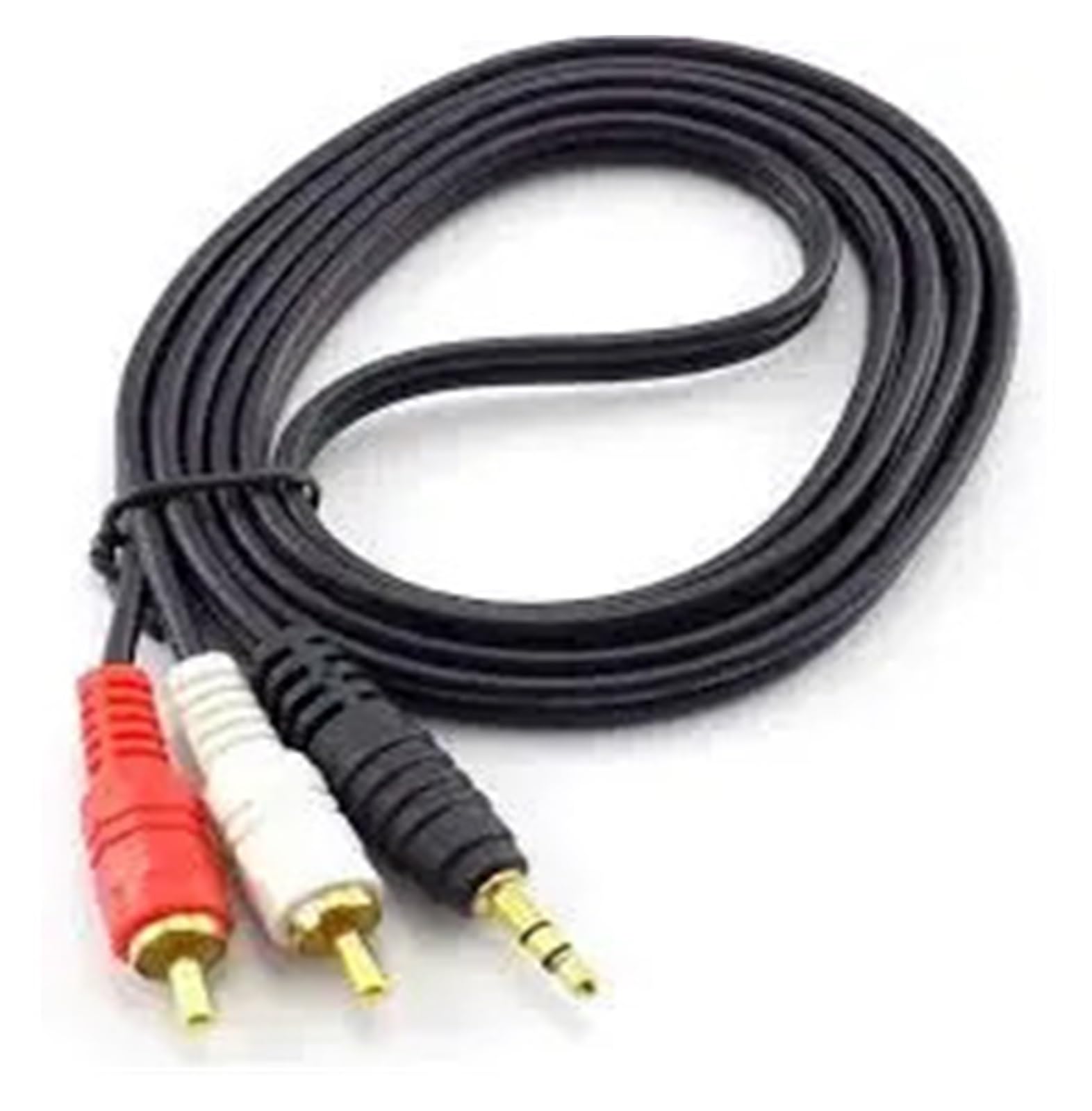 Gniazdo audio 3,5 mm na wtyki męskie 2-RCA, kabel OFC, 1, metra