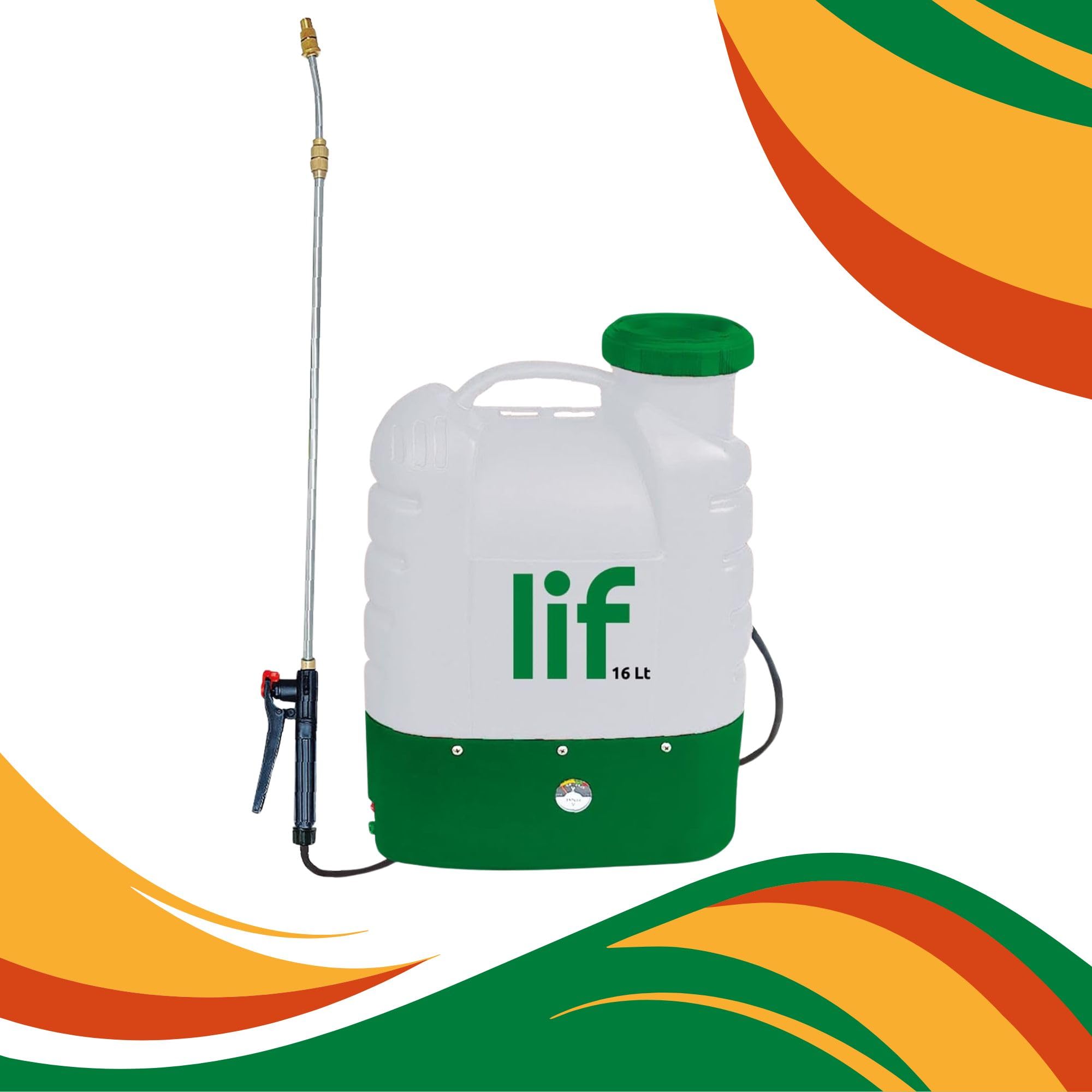 Pompa Irroratrice a Batteria Maya - Alta Capacità da 16 Litri e 12V, Lancia e Braccio Richiudibili, Ergonomica e Basso Consumo, Dimensioni Compatte con Caricabatteria Incluso