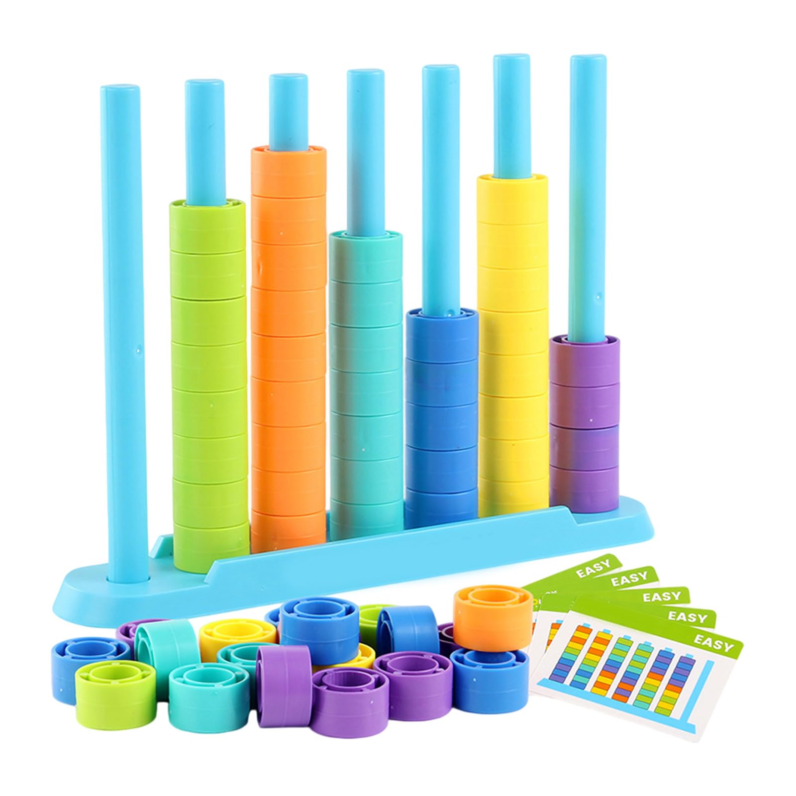 Ljmyy Color Stacking Puzzle Game With 50 Flashing Cards For And Family Fun Interactive Mind Teaser