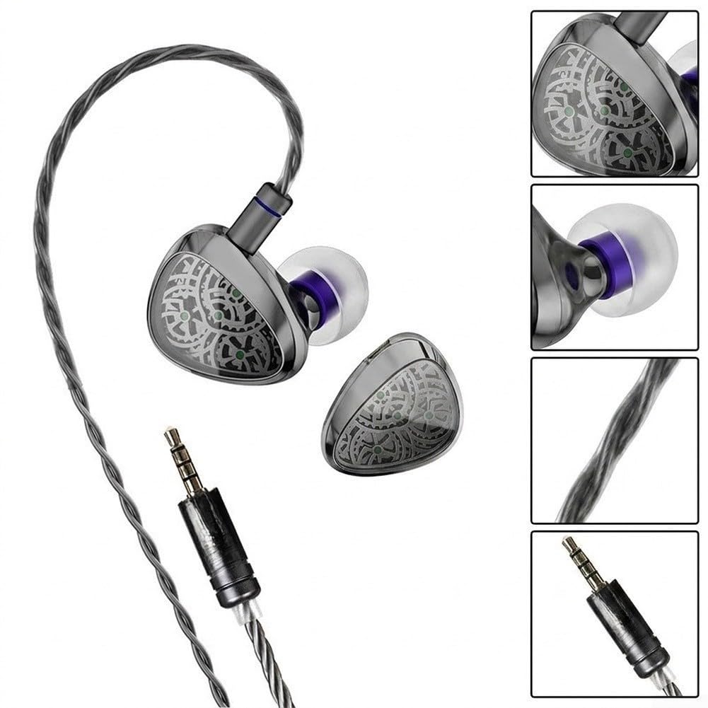 Écouteurs intra-auriculaires Hifi 10 mm en fibre de carbone pour basses
