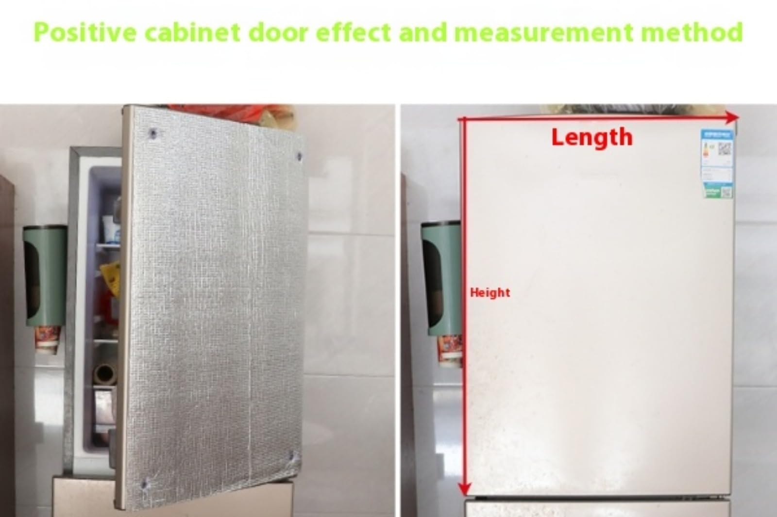 Housse de réfrigérateur universelle, couverture isolante pour congélateur et réfrigérateur, film réfléchissant d'isolation thermique, protection solaire pour le réfrigérateur