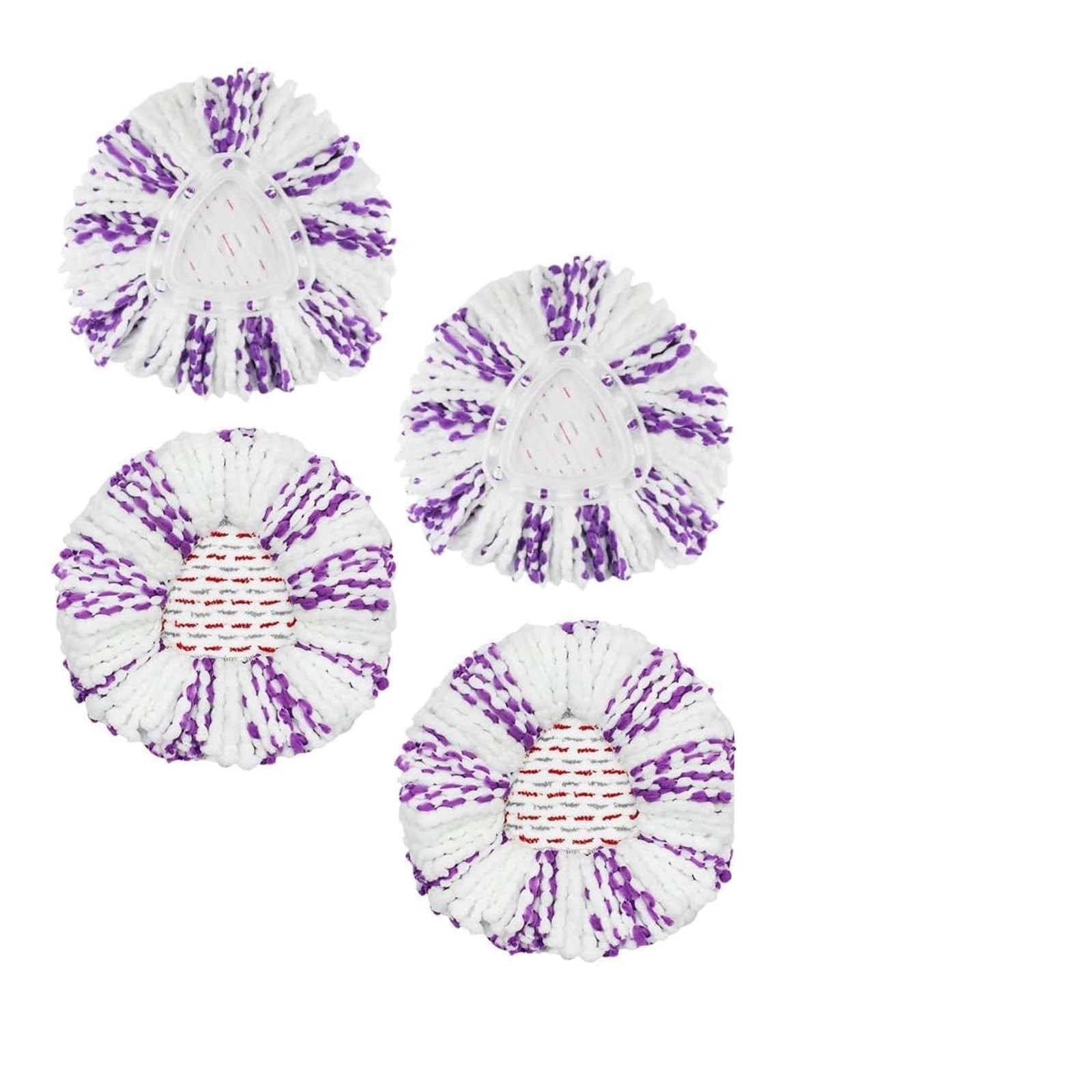 Mop replacement pad set Mop Heads, Spin Mops Refill for 3 in 1, for Microfibre , Stubborn Dirt Removal(4PCS)