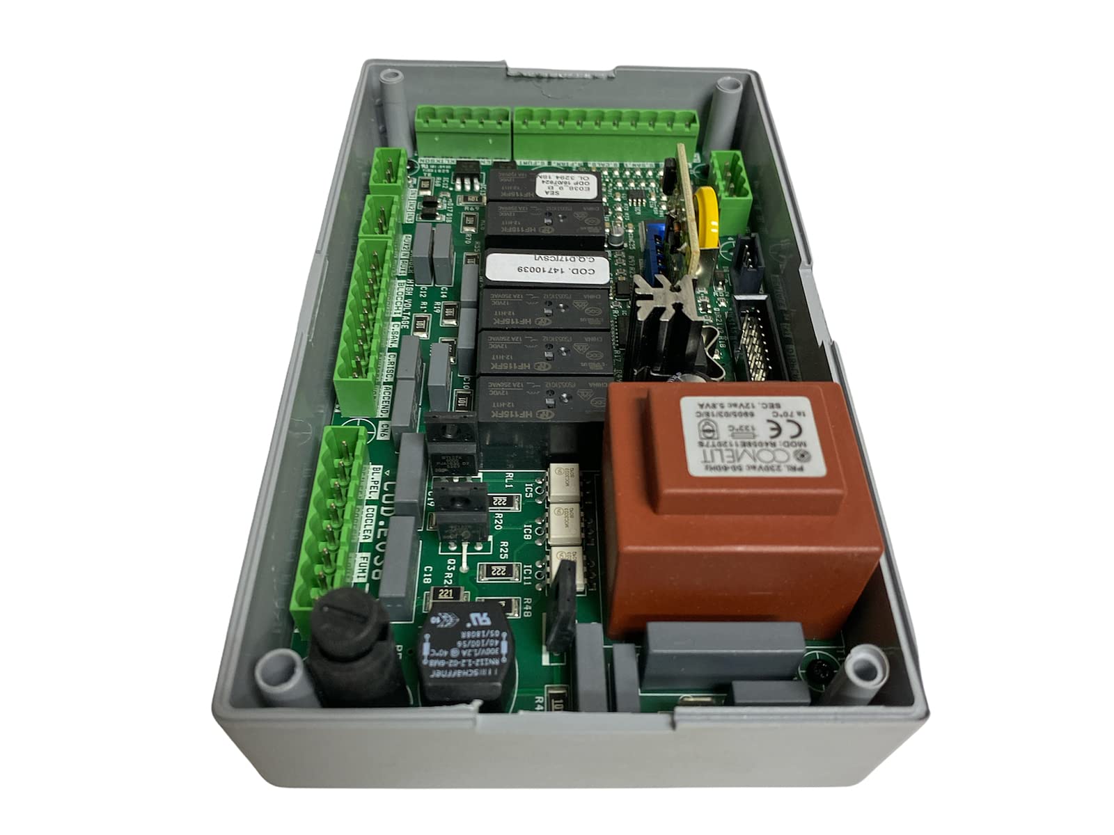 eRicambi, Scheda di Controllo MICRONOVA E038_9 per Stufe a Pellet, Sonda Fino a 600°C, Predisposta per Encoder, Connettore RS232 per Collegamento al PC