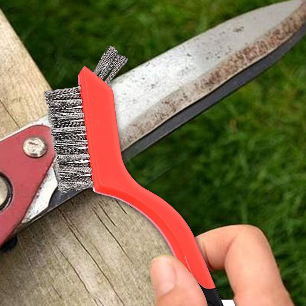 Set Mini Spazzole Metalliche In Acciaio - Per Pulizia Elettronica E Lavori Di Precisione - Foto 10