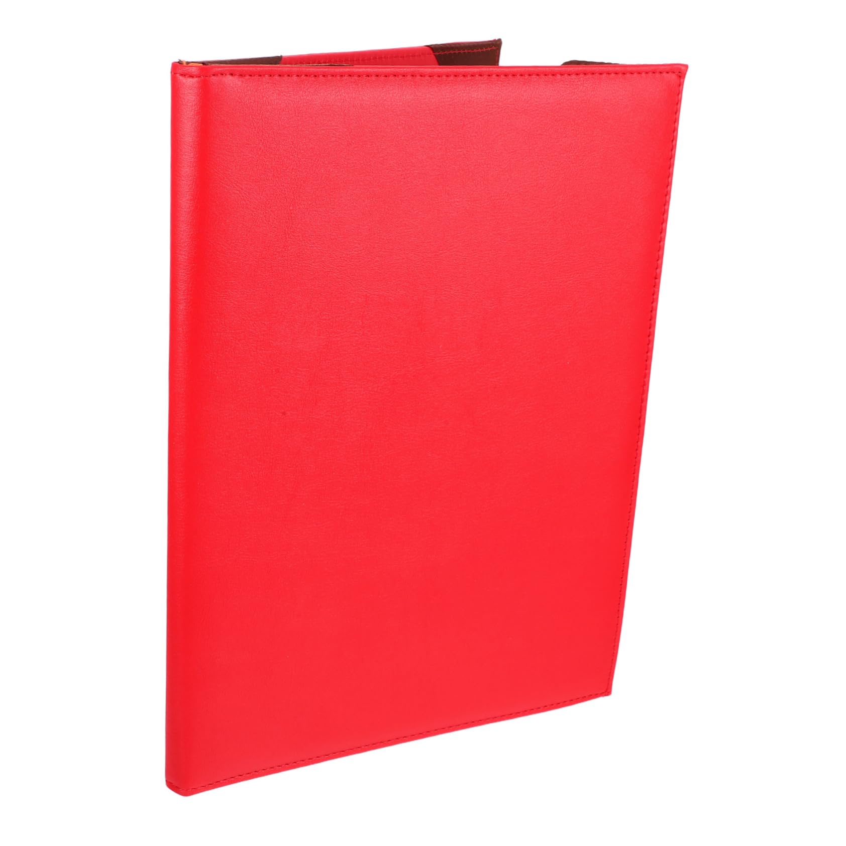 DOITOOL A4 Certificate Folder - Professional Leather Diploma Cover for Graduation, Awards & Professional Certificates - Secure Document Presentation Case with Reinforced Corner Slots (Red)
