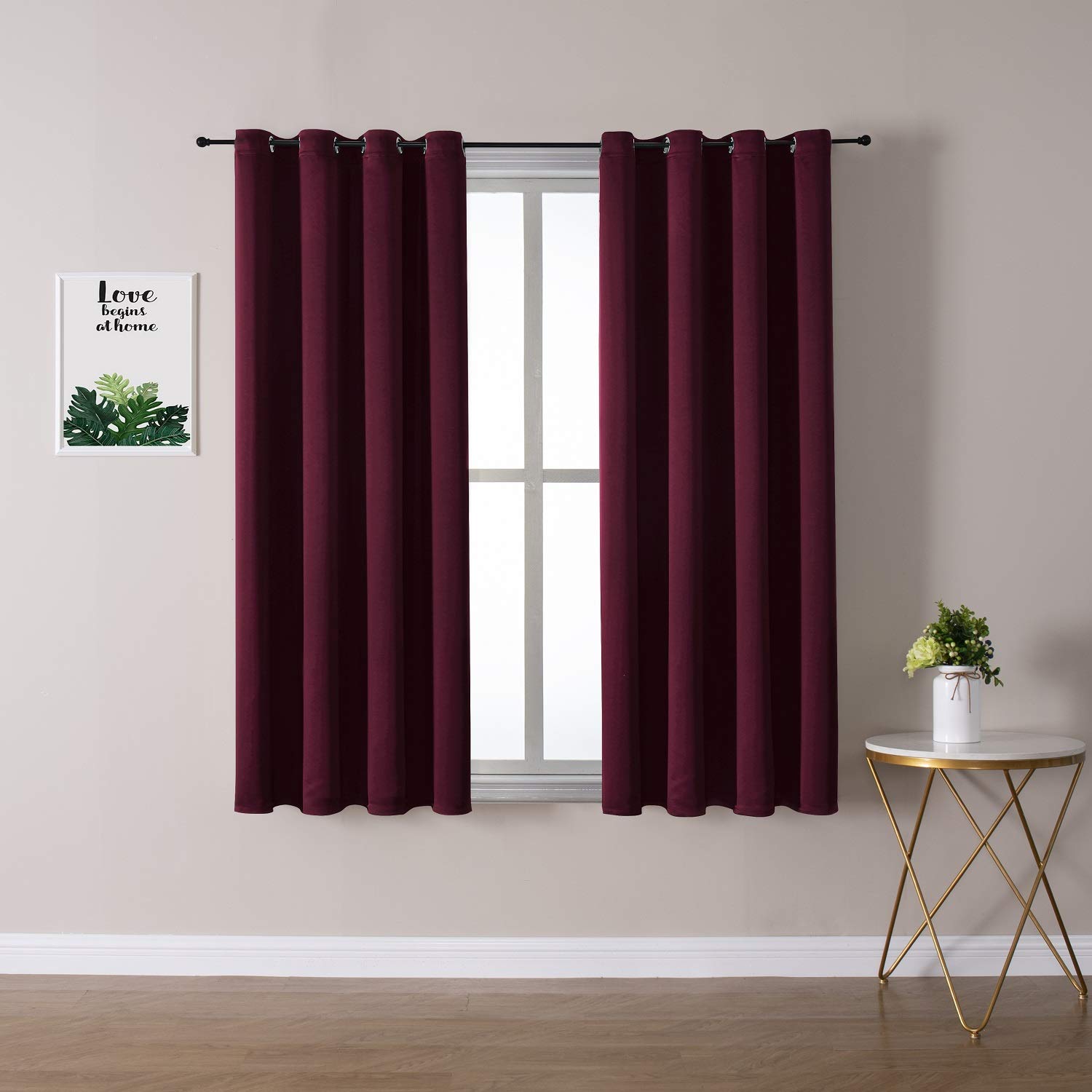ChrisDowa Blackout Curtains for Bedroom and Living Room 2 Panels Set