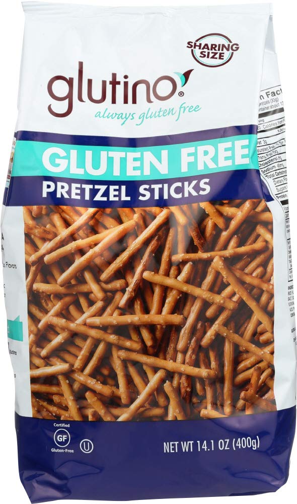 Glutino Gluten Free Pretzel Sticks Family Size -- 14.1 oz - 2 pc