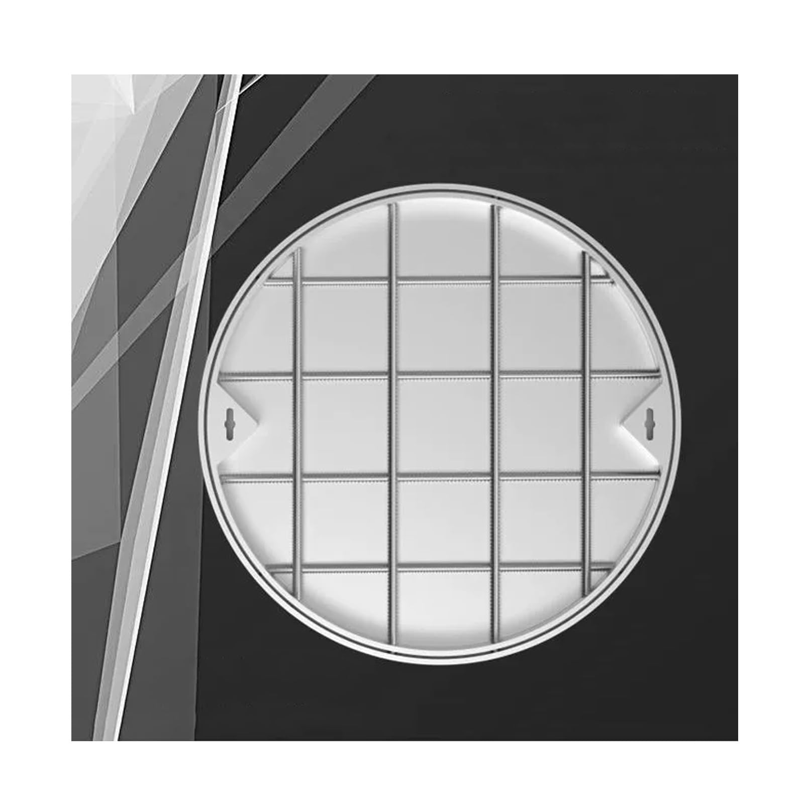 GJMSSMY Invisible Stainless Steel Manhole Cover, Hidden Design for Driveway Septic Tank Access, 50CM/19.7IN Inground Inspection Cover, & Secure Lawn Solution