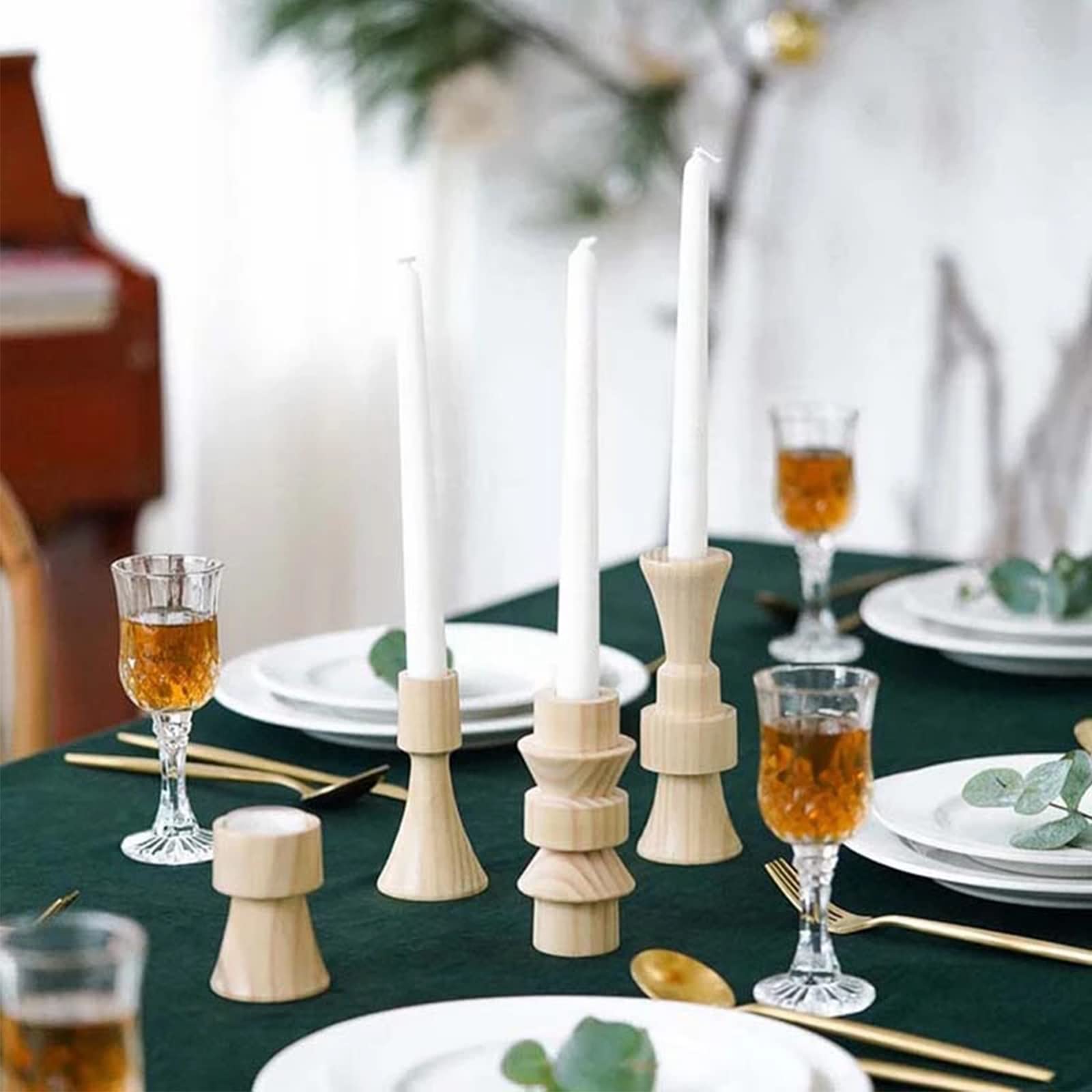 Inserti decorativi in metallo per candele affusolate, set da 30 o