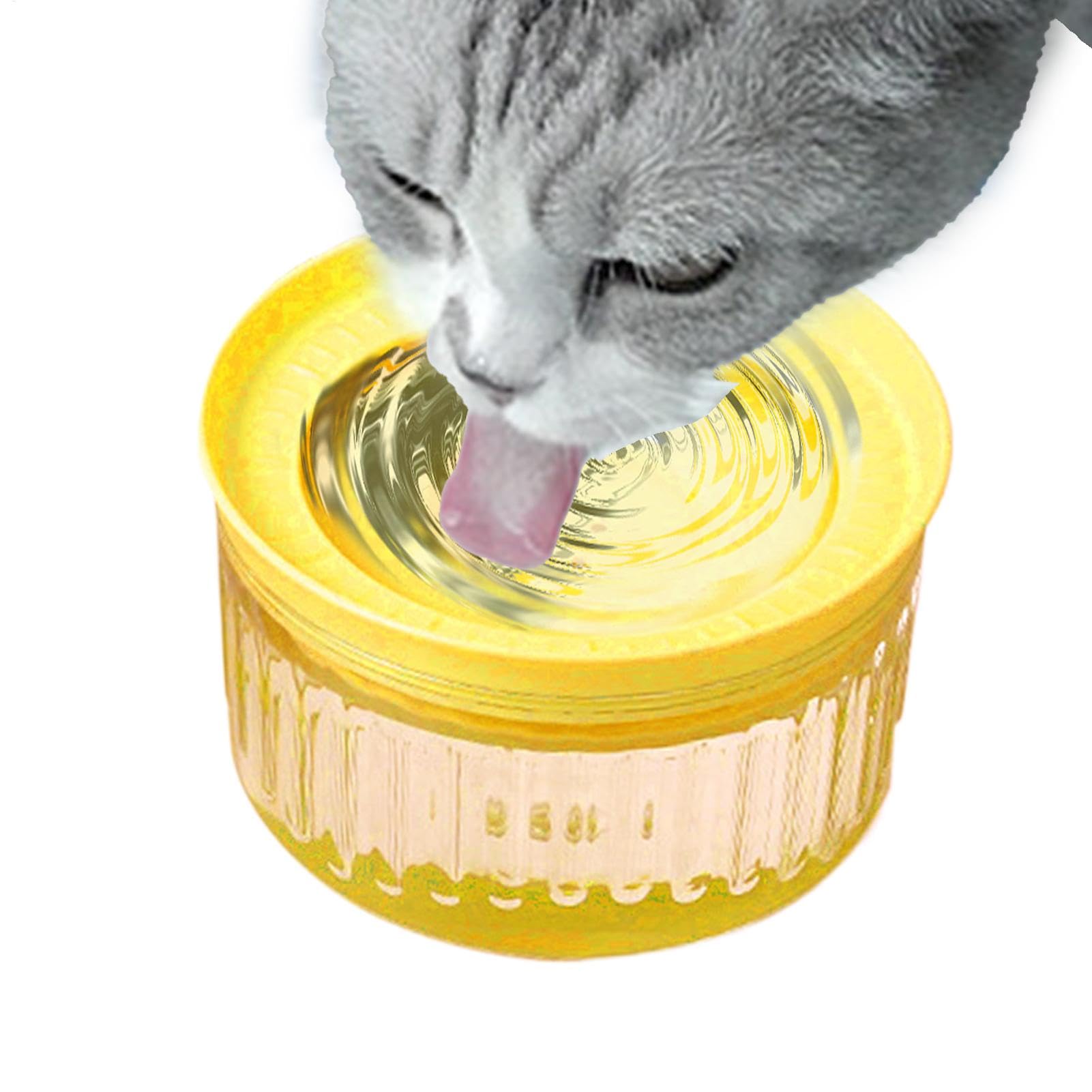 Distributeur d'eau pour chat de 1800 ML avec gamelle anti-déversement et abreuvoir amovible