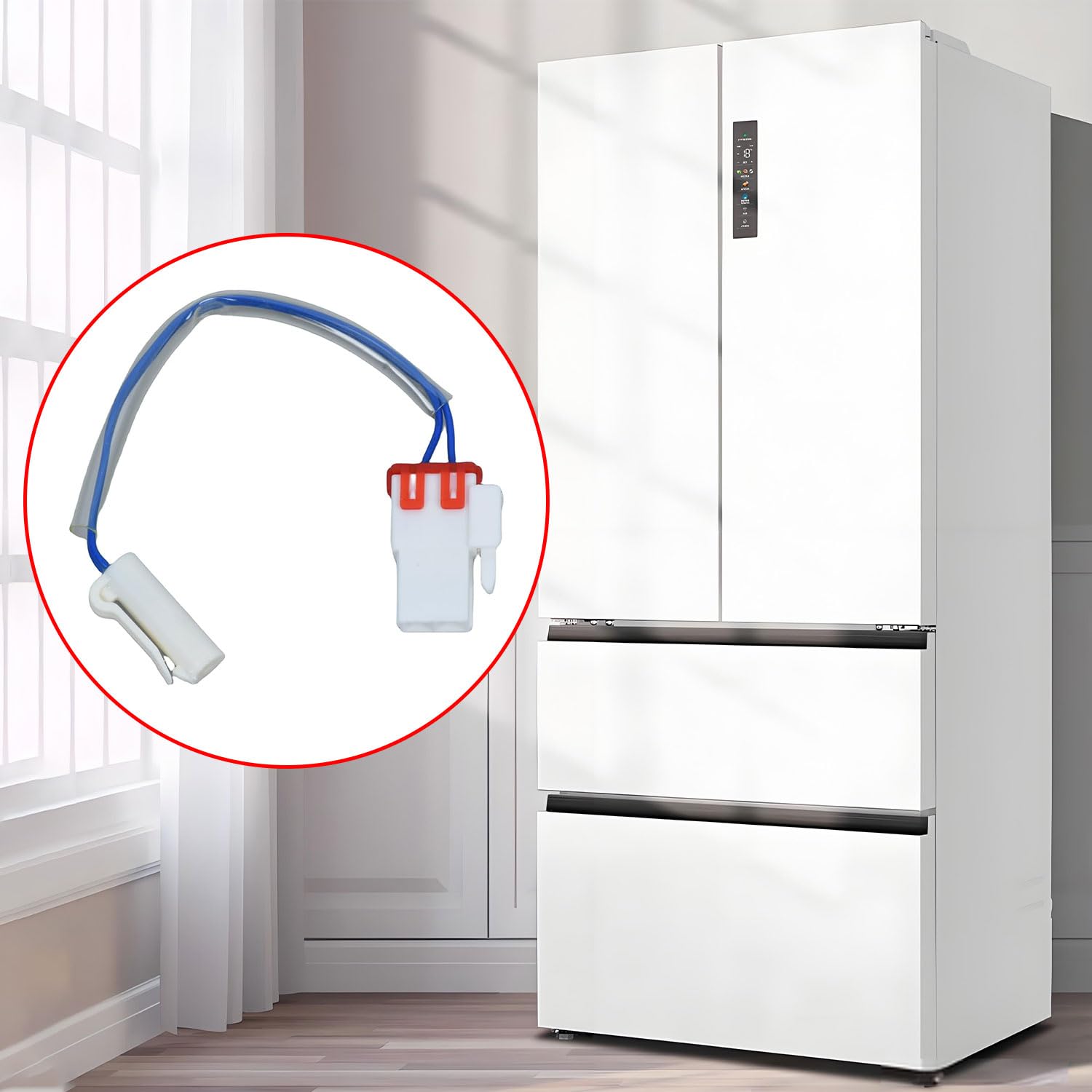 puruoda Refrigerator Defrost Thermostat Compatible with Kenmore Replace 60148-0007500 AP7116304 PS12199075 White