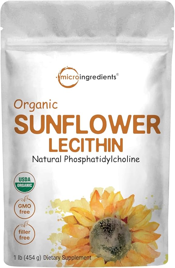 Micro Ingredients Organic Sunflower Lecithin Powder, 1