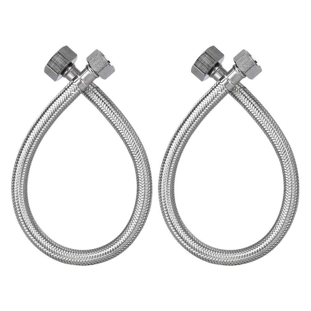 Buy HOMEIDEAS 16Inch Faucet Connector Braided Stainless Steel Supply