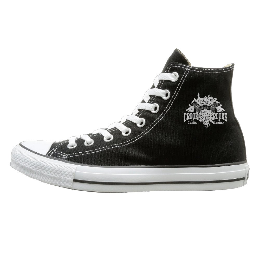 JayKi Crooks And Castles Women Men Canvas Sneaker Casual Shoes 39 Black