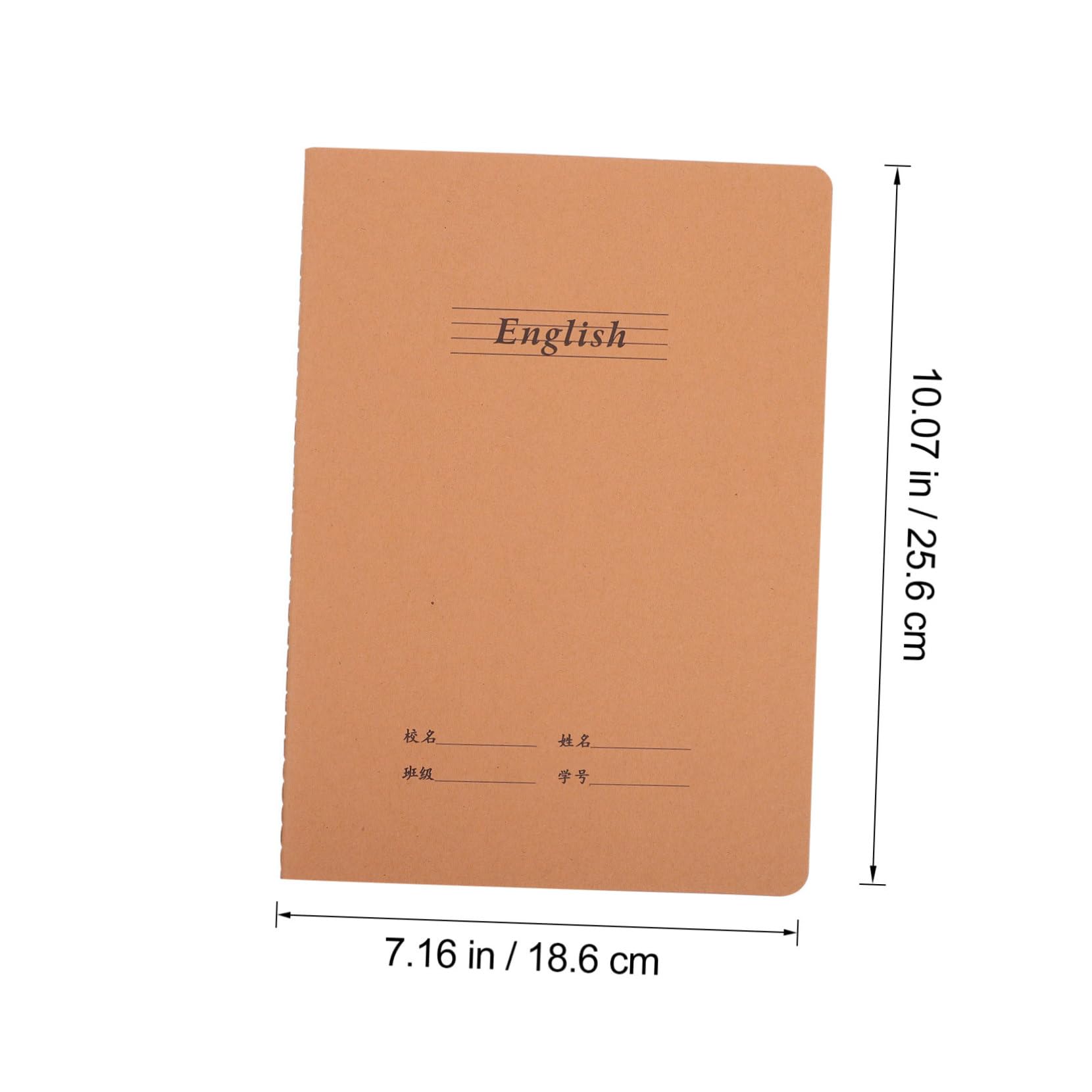 Tofficu Cuadernos de Ejercicios 10piezas de Papel para Estudiantes | Cuadernos de Práctica de Inglés, Libros para Tomar Notas y Inicio Libros, Decoracion Colegio