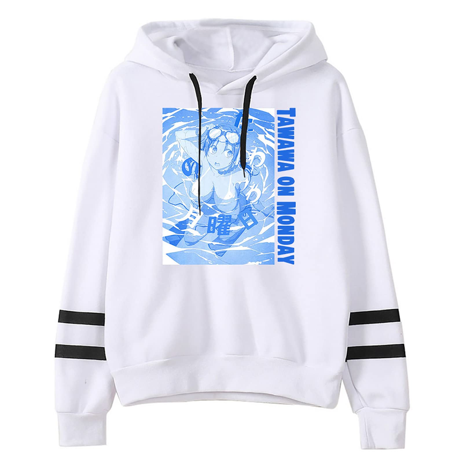 flowereyes Tawawa on monda Hoodie Anime Tawawa on monda Cosplay Harajuku Pullover Sweatshirt Long Sleeve for Unisex