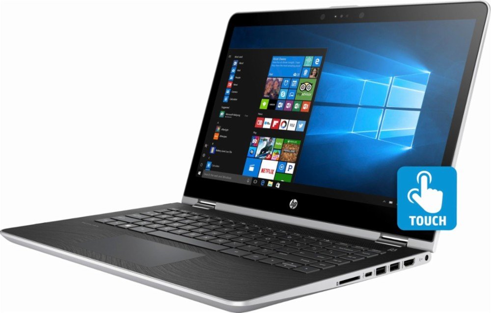 Notebook HP Pavilion x360 14 polegadas HD touchscreen 2 em 1